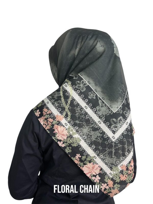 Hijab Segiempat Motif Floral Chain - Image 6