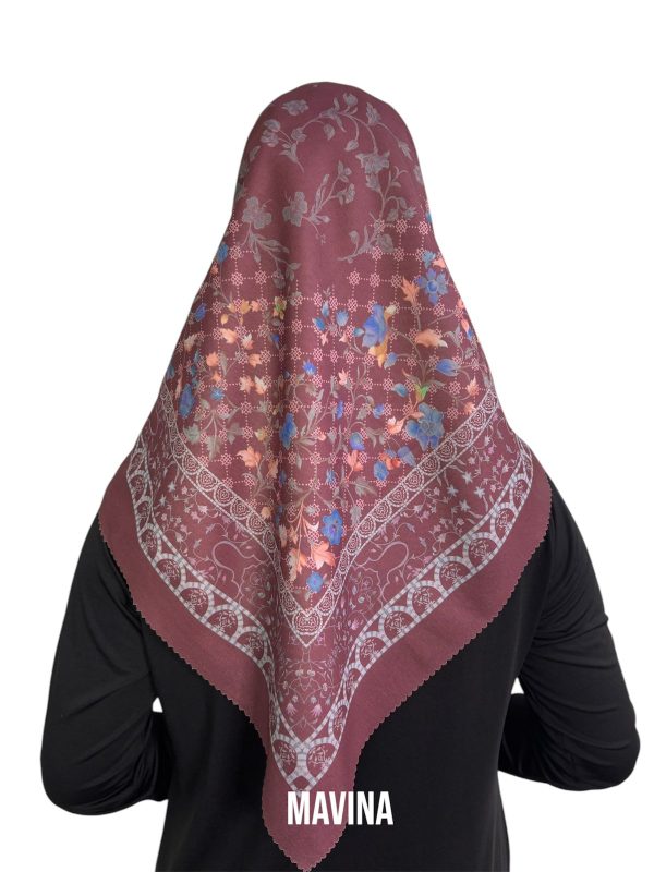 Hijab Segiempat Motif Mavina