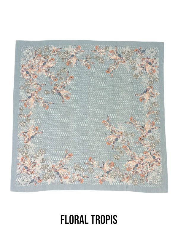 Hijab Segiempat Motif Floral Tropis - Image 3