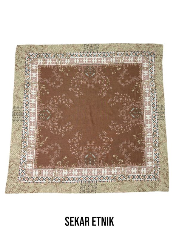 Segiempat Hijab Motif Sekar Etnik - Image 2
