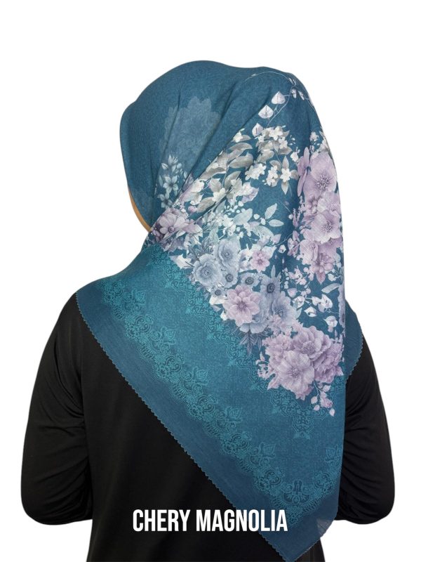 Hijab Segiempat Motif Chery Magnolia - Image 2