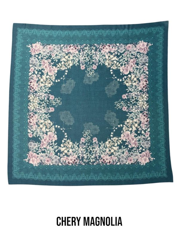 Hijab Segiempat Motif Chery Magnolia - Image 3