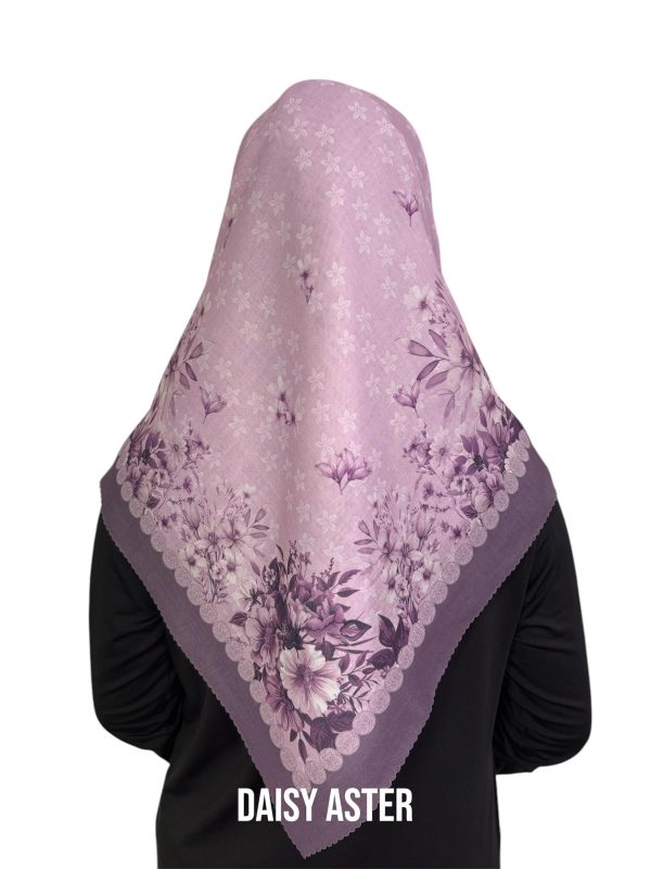 Hijab Segiempat Motif Daisy Aster - Image 6