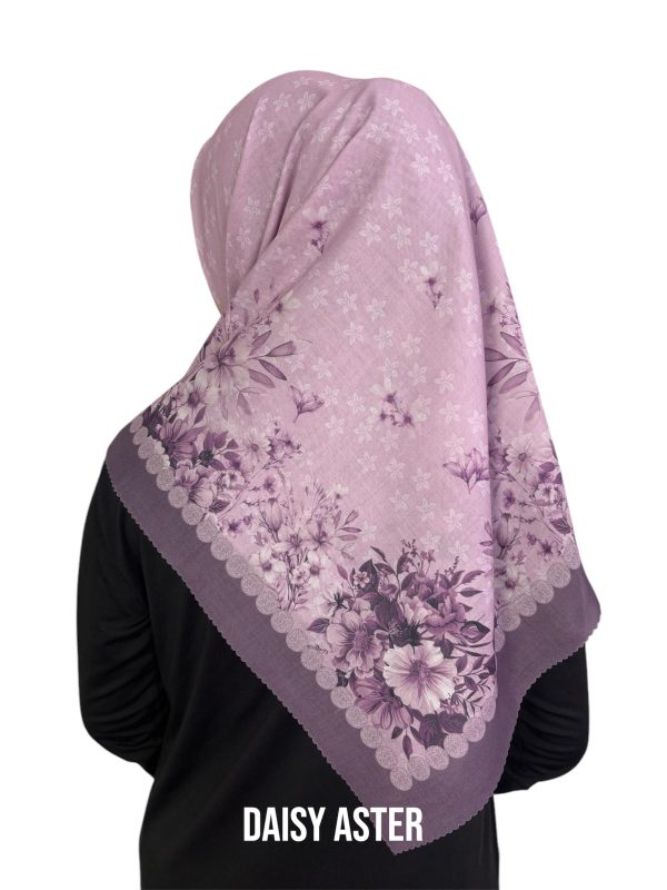 Hijab Segiempat Motif Daisy Aster - Image 5