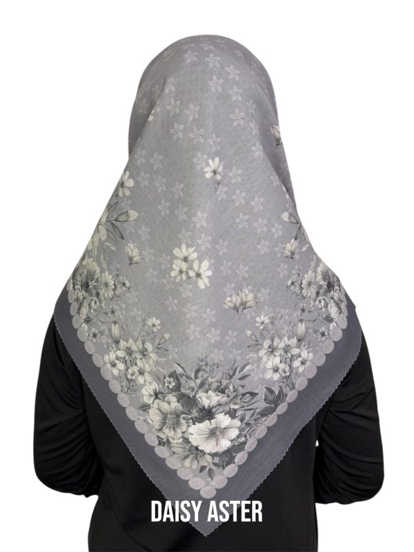 Hijab Segiempat Motif Daisy Aster - Image 9