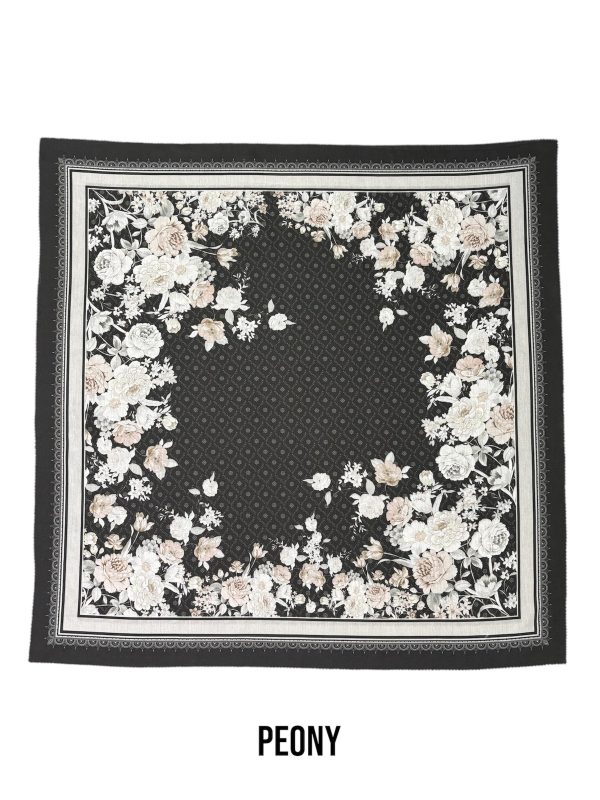 Hijab Segiempat Motif Peony - Image 4