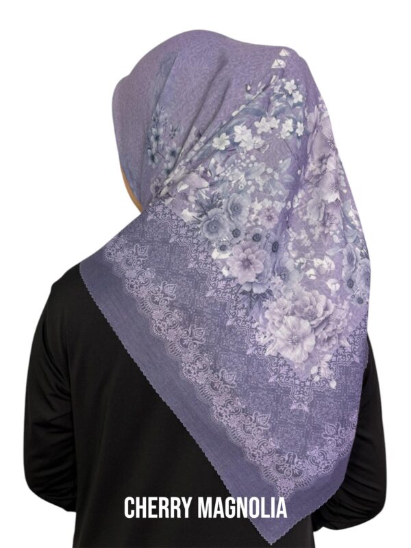 Hijab Segiempat Motif Chery Magnolia - Image 5