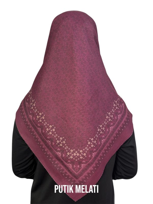 Hijab Segiempat Motif Putik Melati
