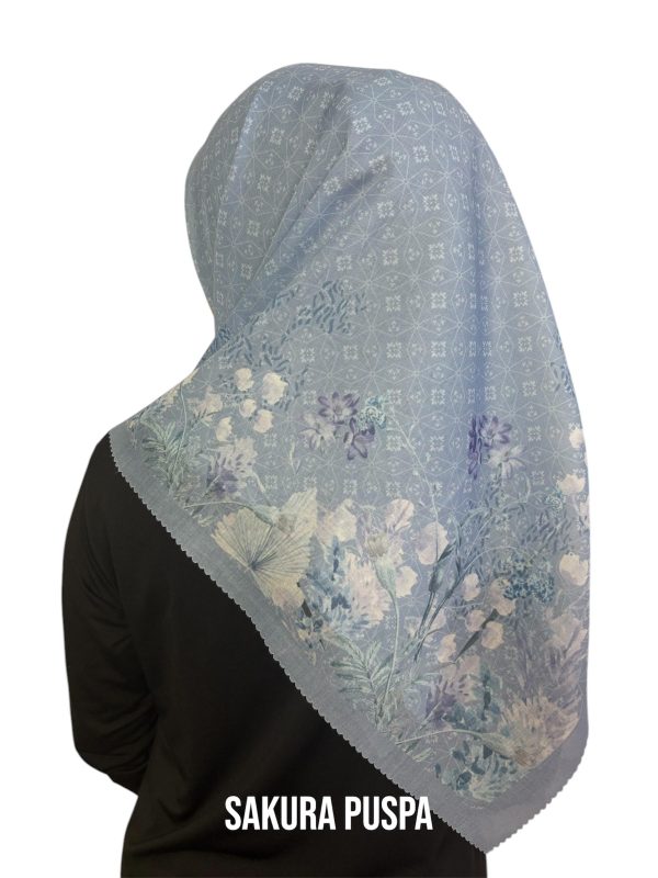 Hijab Segiempat Motif Sakura Puspa - Image 2