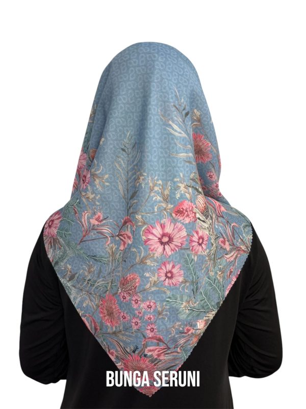 Hijab Segiempat Motif Bunga Seruni - Image 5