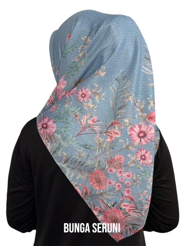 Hijab Segiempat Motif Bunga Seruni - Image 6