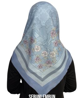 Hijab Segiempat Motif Seruni Embun