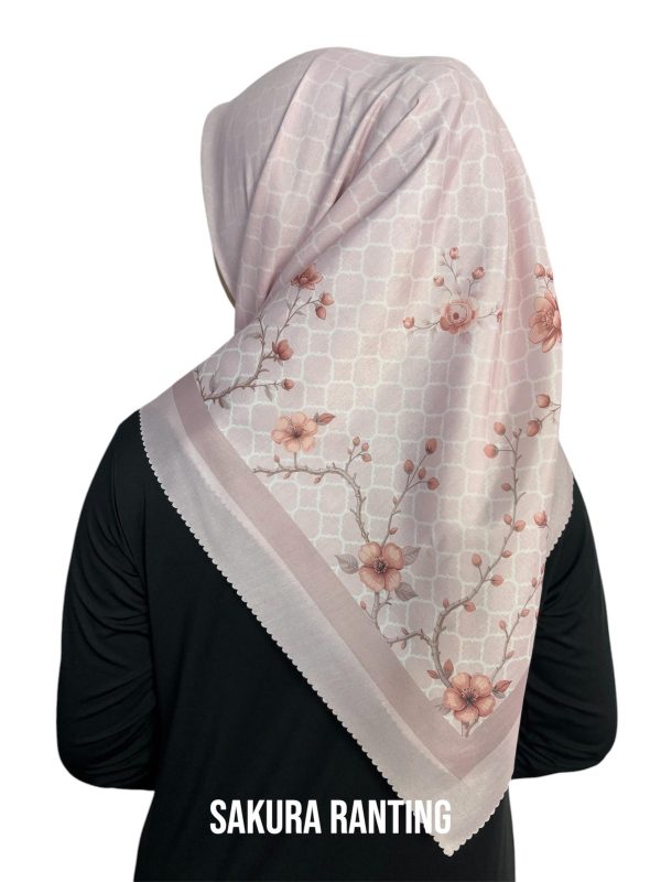 Hijab Segiempat Motif Sakura Ranting - Image 8