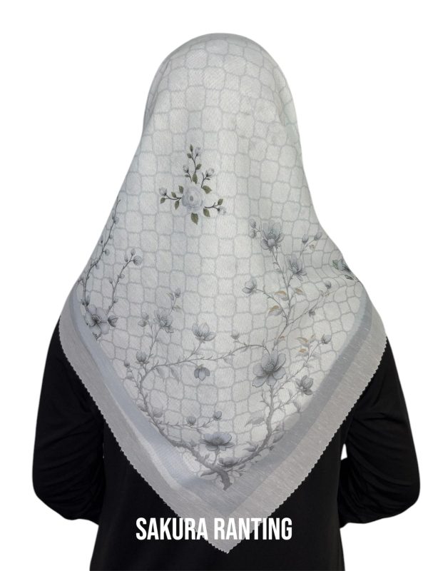 Hijab Segiempat Motif Sakura Ranting - Image 6