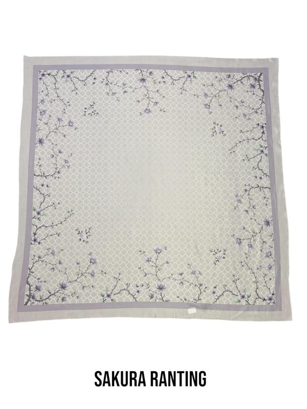 Hijab Segiempat Motif Sakura Ranting - Image 4
