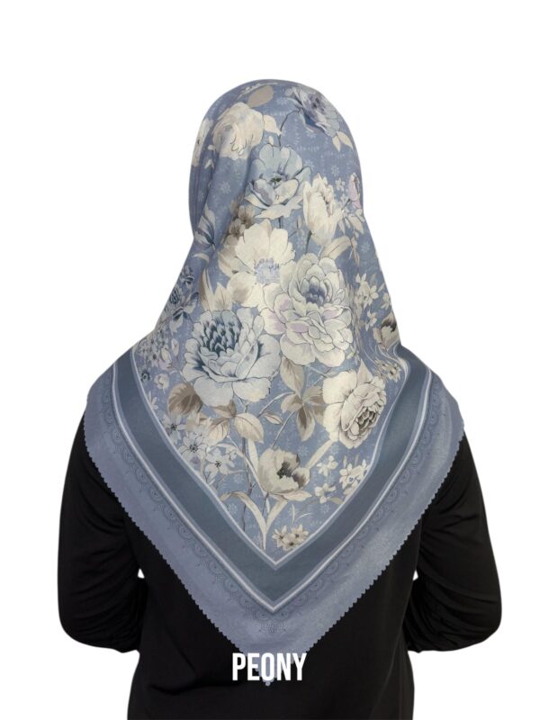 Hijab Segiempat Motif Peony - Image 12