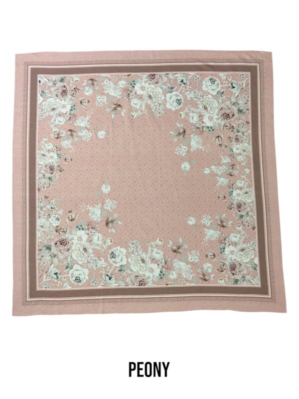 Hijab Segiempat Motif Peony - Image 10