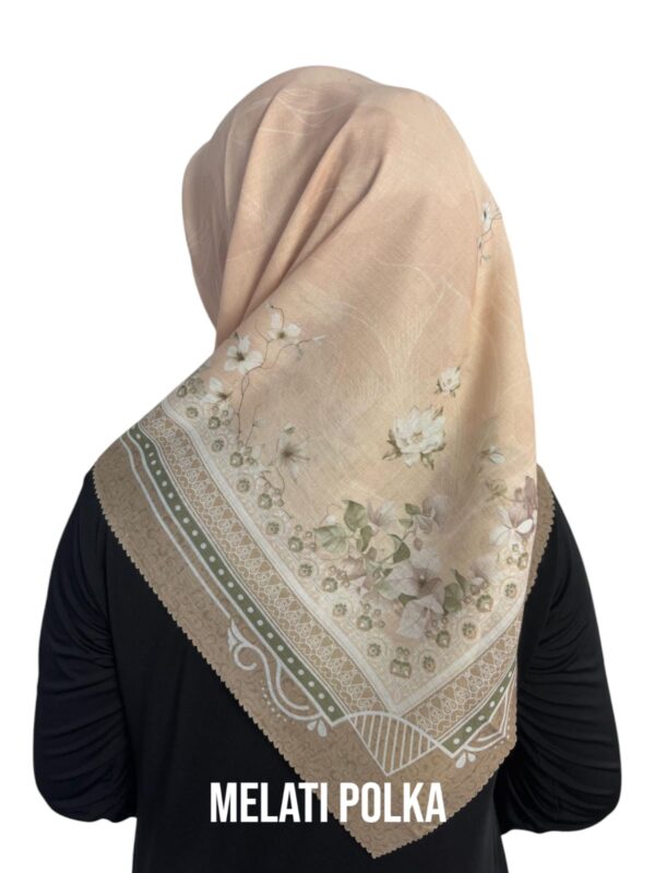 Hijab Segiempat Motif Melati Polka - Image 2