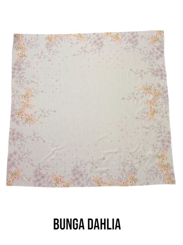 Hijab Segiempat Motif Bunga Dahlia - Image 19