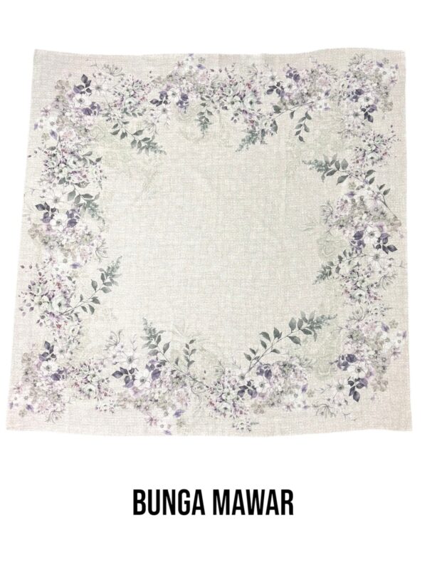 Segiempat Hijab Motif Bunga Mawar - Image 4