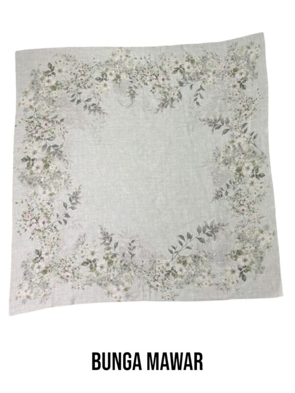 Segiempat Hijab Motif Bunga Mawar - Image 13