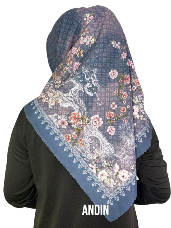 Segiempat Hijab Motif Andin - Image 2