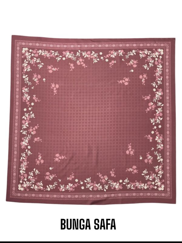Hijab Segiempat Motif Bunga Safa - Image 19