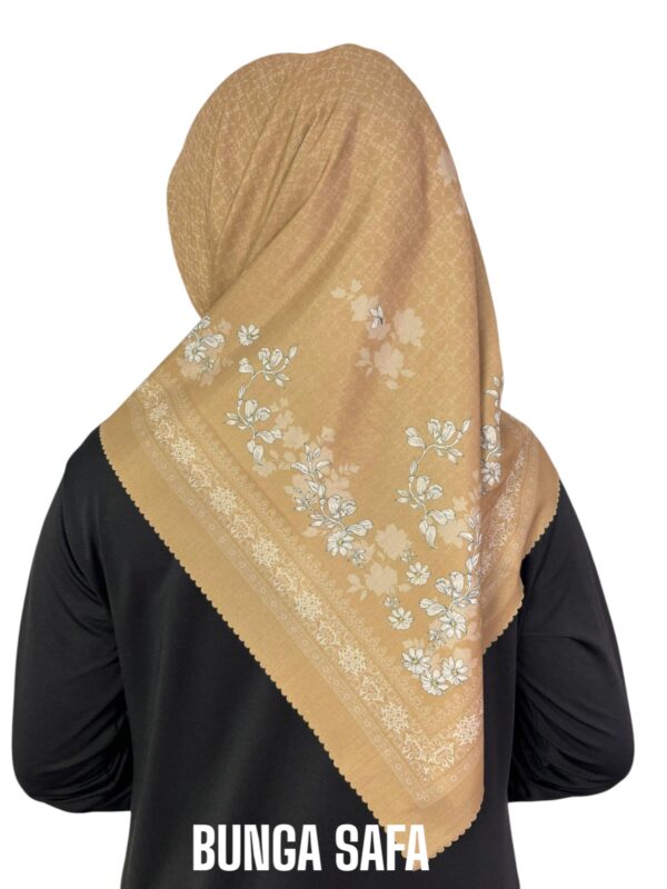 Hijab Segiempat Motif Bunga Safa - Image 2
