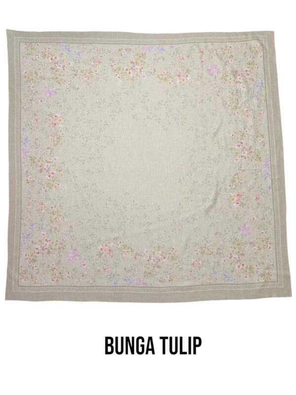 Hijab Segiempat Motif Bunga Tulip - Image 19