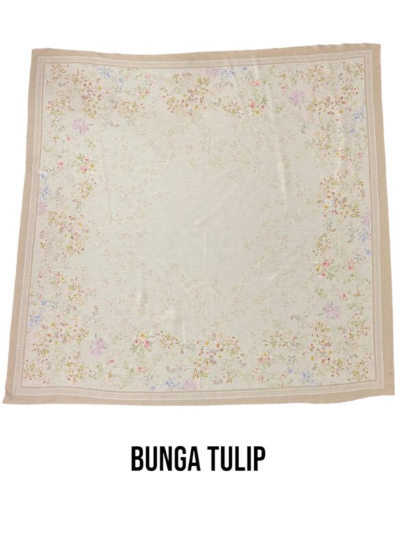 Hijab Segiempat Motif Bunga Tulip - Image 16