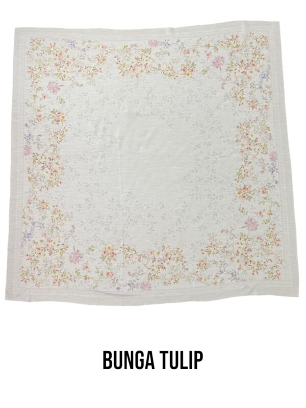 Hijab Segiempat Motif Bunga Tulip - Image 7
